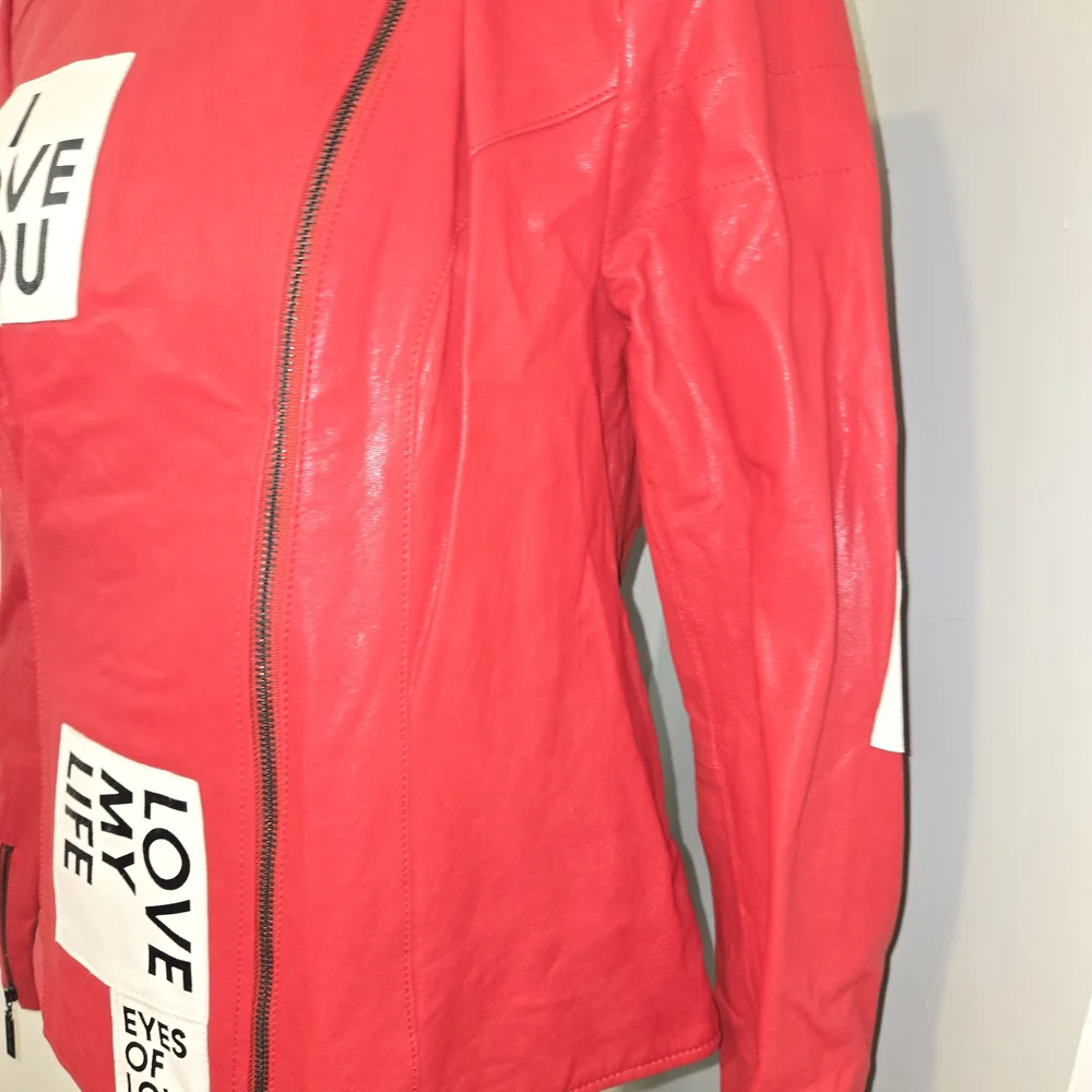 Leather Red Love Addict Jacket - Picture 5 of 16